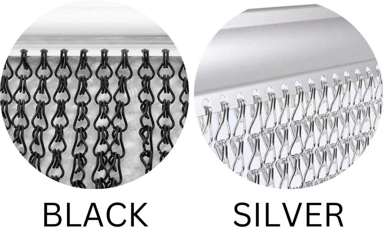 buy metal flyscreen door curtain 